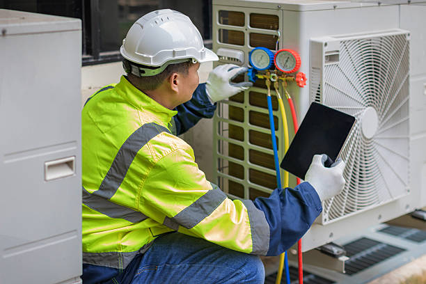 Professional Ductwork Repair technician working in Orange, CA